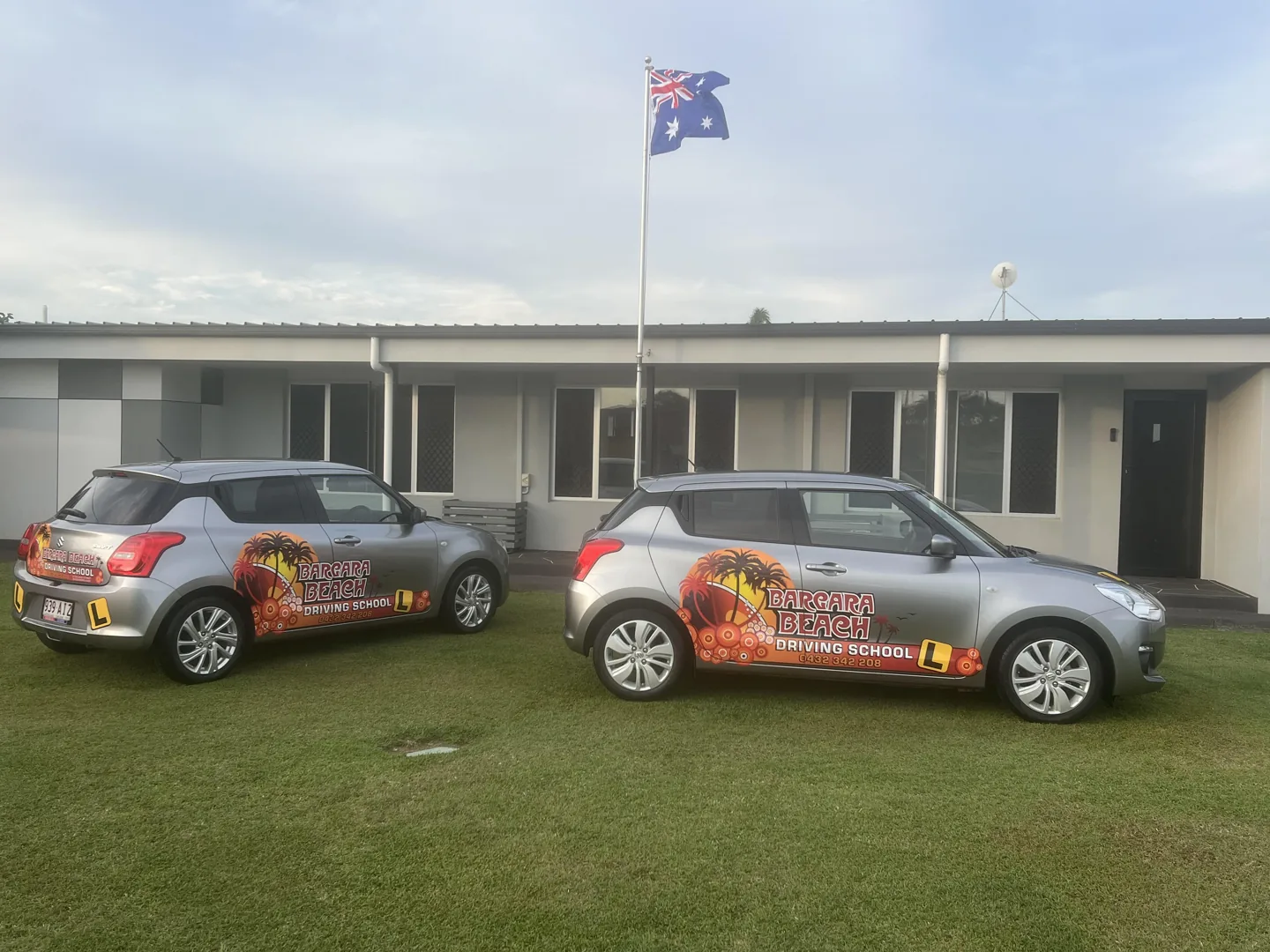 Manual and automatic Suzuki Swift training vehicles